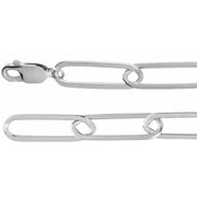 Sterling Silver 6.2 mm Paperclip-Style 18" Chain - Robson's Jewelers