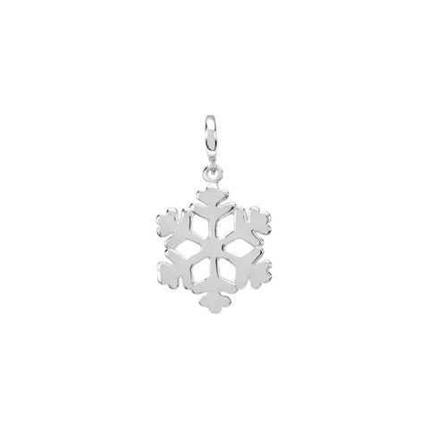14K White Snowflake Charm - Robson's Jewelers