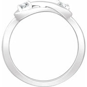 14K White 1/4 CTW Natural Diamond Infinity-Inspired Ring