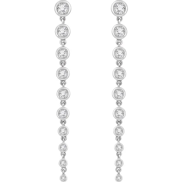 14K White 2 CTW Lab-Grown Diamond Earrings
