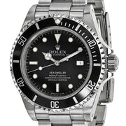 Pre-owned Independently Certified Rolex Steel Mens Sea Dweller Black Watch - Robson's Jewelers