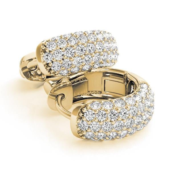 Pavé-Set Lab-Grown Diamond Huggies - Robson's Jewelers