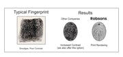 Oval Fingerprint Keychain
