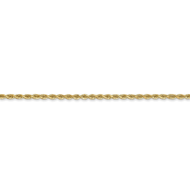 14k 1.75mm D/C Rope with Lobster Clasp Chain - Robson's Jewelers