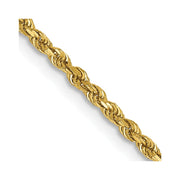 14k 1.75mm D/C Rope with Lobster Clasp Chain - Robson's Jewelers