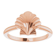 14K Rose Shell Ring - Robson's Jewelers