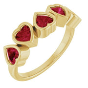 14K Yellow Natural Mozambique Garnet Ring - Robson's Jewelers