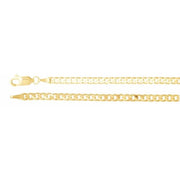 14K Yellow 3 mm Curb 18" Chain - Robson's Jewelers