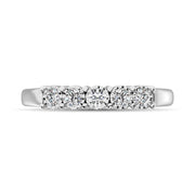 Diamond Illusion Band 1/6 ct tw Round-cut in 10K White Gold - Robson's Jewelers