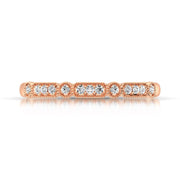 14K Rose Gold 1/20 Ct.Tw. Diamond Stackable Band - Robson's Jewelers