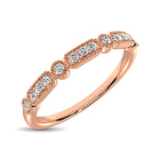 14K Rose Gold 1/20 Ct.Tw. Diamond Stackable Band - Robson's Jewelers