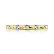 14K Yellow Gold 1/8 Ct.Tw. Diamond Stackable Band - Robson's Jewelers