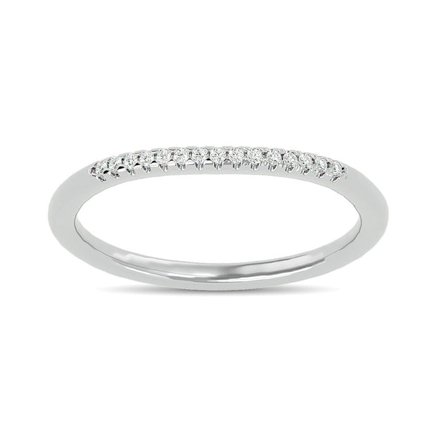 Diamond 1/20 ct tw Round-cut Wedding Band in 10K White Gold - Robson's Jewelers