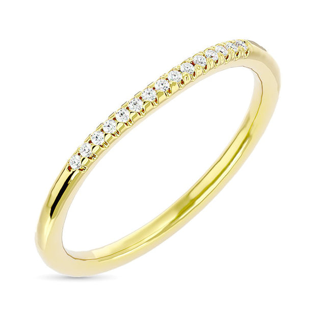 Diamond 1/20 ct tw Round-cut Wedding Band in 10K Yellow Gold - Robson's Jewelers
