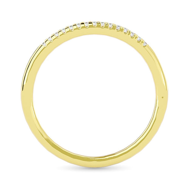 Diamond 1/20 ct tw Round-cut Wedding Band in 10K Yellow Gold - Robson's Jewelers