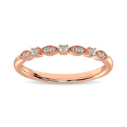 14K Rose Gold 1/10 Ct.Tw.Diamond Stackable Band - Robson's Jewelers