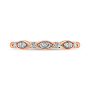 Diamond 1/5 Ct.Tw. Stack Band in 10K Rose Gold - Robson's Jewelers