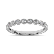 14 White Gold Diamond 1/6 ctw Bubble stackable Band - Robson's Jewelers
