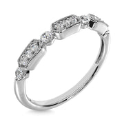 14K White Gold 1/6 Ctw Diamond Annivesary Ring - Robson's Jewelers
