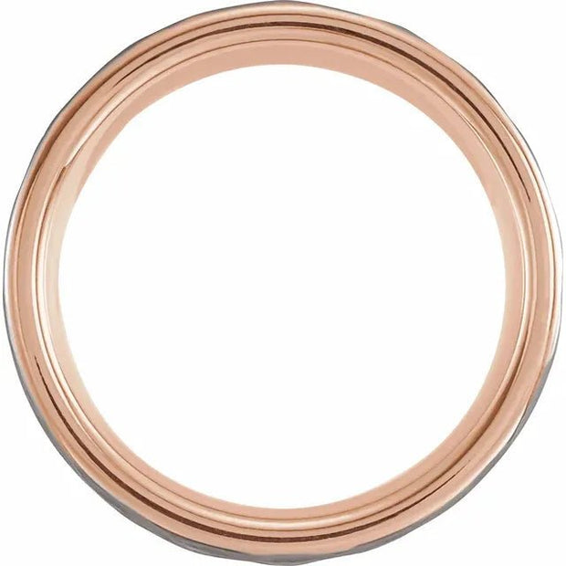 18K Rose Gold PVD Tungsten 8 mm Band Size 10 - Robson's Jewelers