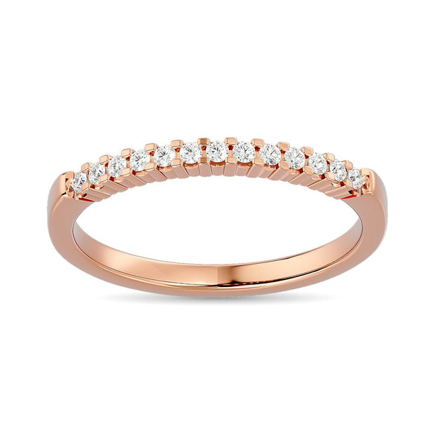Diamond Wedding Band 1/6 ct tw in 10K Rose Gold - Robson's Jewelers