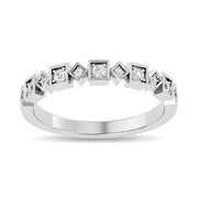 Diamond 1/8 ct tw Stackable Ring in 14K White Gold - Robson's Jewelers