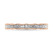 Diamond 1/4 Ct.Tw. Ladies Wedding Band in 14K Rose Gold - Robson's Jewelers