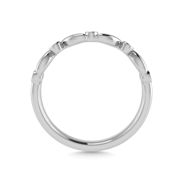 10K White Gold Diamond 1/20 Ct.Tw. Stackable Ring - Robson's Jewelers