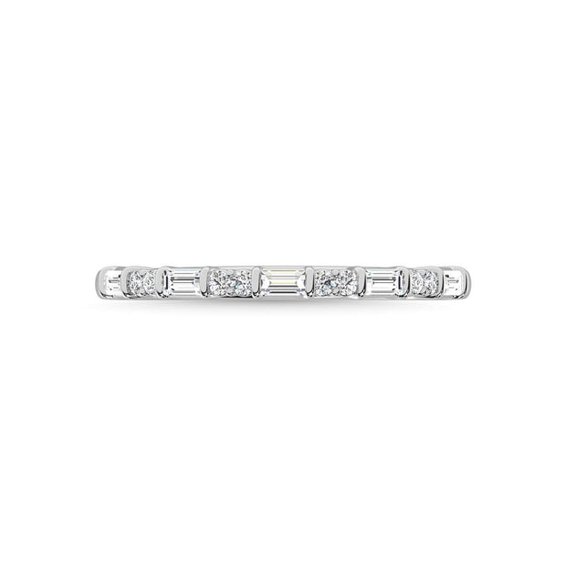 14K White Gold Diamond 1/5 Ct.Tw. Stackable Band - Robson's Jewelers