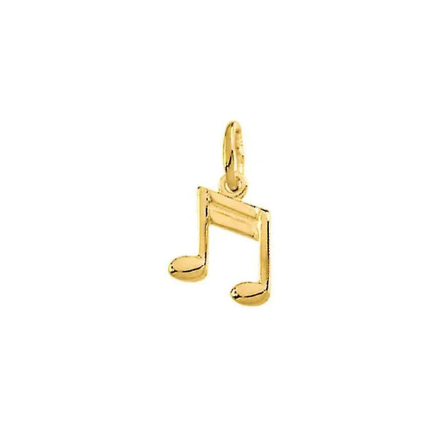 14K Yellow Musical Note Charm - Robson's Jewelers