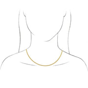14K Yellow 2.8 mm Flexible Herringbone 18" Chain - Robson's Jewelers