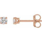 14K Rose 1/6 CTW Lab-Grown Diamond Earrings - Robson's Jewelers