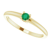 14K Yellow Natural Emerald Ring - Robson's Jewelers