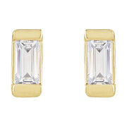 14K Yellow .08 CTW Lab-Grown Diamond Earrings - Robson's Jewelers