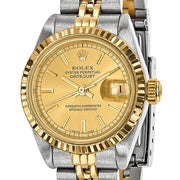 Pre-owned Independently Certified Rolex Steel/18ky Ladies Champagne Watch - Robson's Jewelers