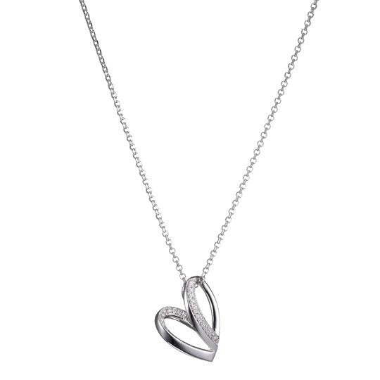 CZ Heart Pendant Necklace - Robson's Jewelers
