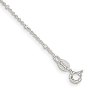 Sterling Silver 1.25mm Rolo with Beads Chain Anklet - Robson's Jewelers