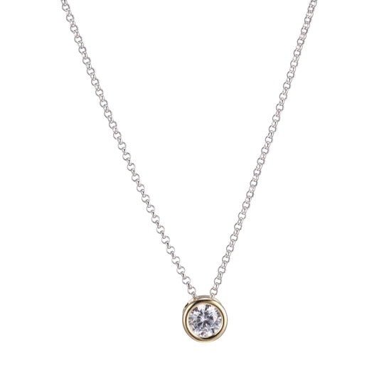 Ss Rhod Pltd 18K Yellow Gold Necklace - Robson's Jewelers