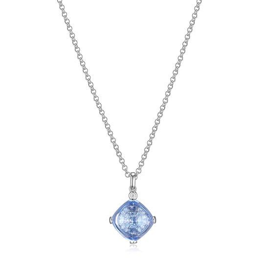 Synthetic Dark Blue Quartz Necklace - Robson's Jewelers