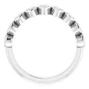 14K White 4.25x2.25 mm Marquise Anniversary Band Mounting - Robson's Jewelers