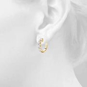 2 ct. tw. Bar Set Lab-Grown Diamond Hoop Earrings - Robson's Jewelers