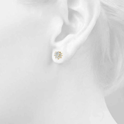 Cluster Lab Diamond Earrings - Robson's Jewelers