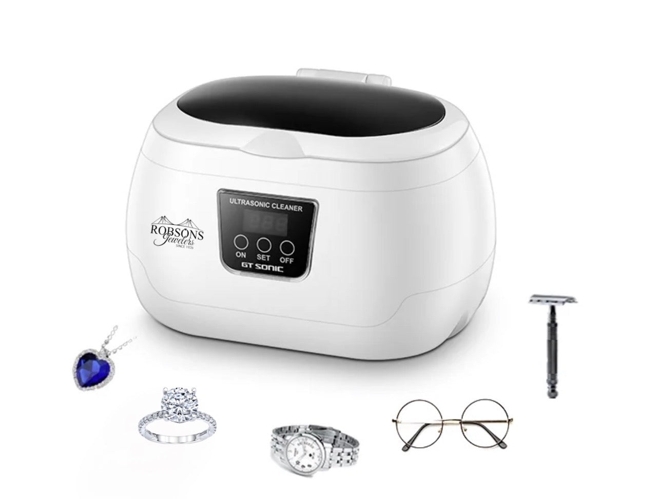 GT SONIC 600ml ultrasonic cleaner cleaning for Jewelry – Robson's Jewelers