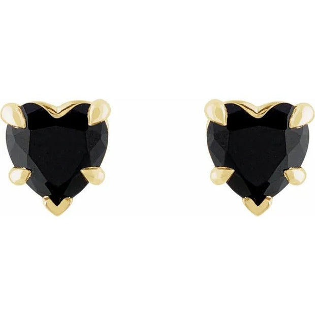 14K Yellow Natural Onyx Stud Earrings - Robson's Jewelers