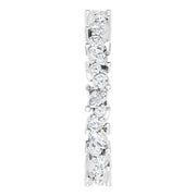 14K White 3/4 CTW Natural Diamond Eternity Band Size 7 - Robson's Jewelers