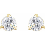 14K Yellow 1/3 Lab-Grown Diamond Cocktail-Style Stud Earrings - Robson's Jewelers