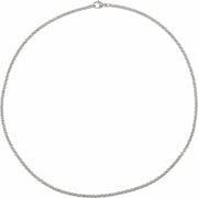 Stainless Steel 3 mm Rolo 20" Chain - Robson's Jewelers