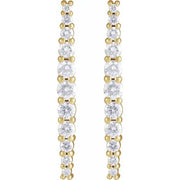 14K Yellow 1/2 CTW Lab-Grown Diamond Earrings - Robson's Jewelers