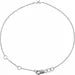 14K White .04 CTW Natural Diamond Link 7" Bracelet - Robson's Jewelers