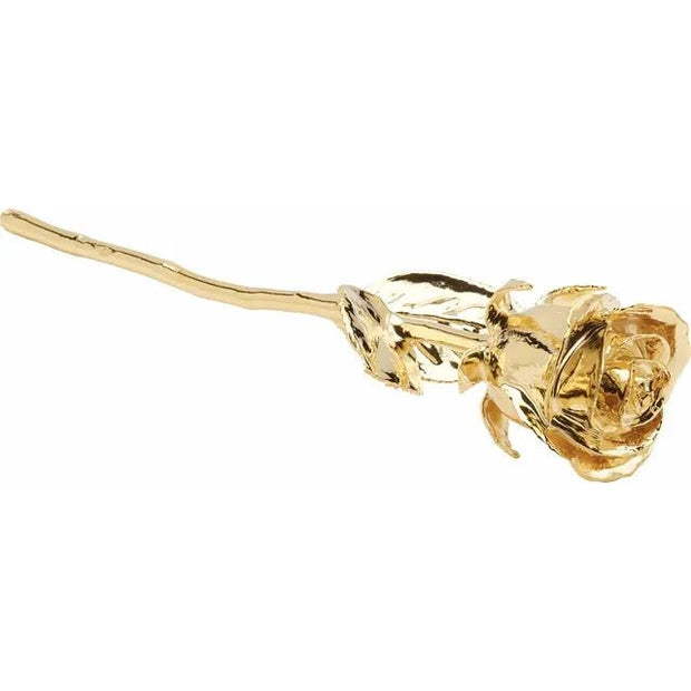 Lacquered 24K Gold-Plated Rose - Robson's Jewelers